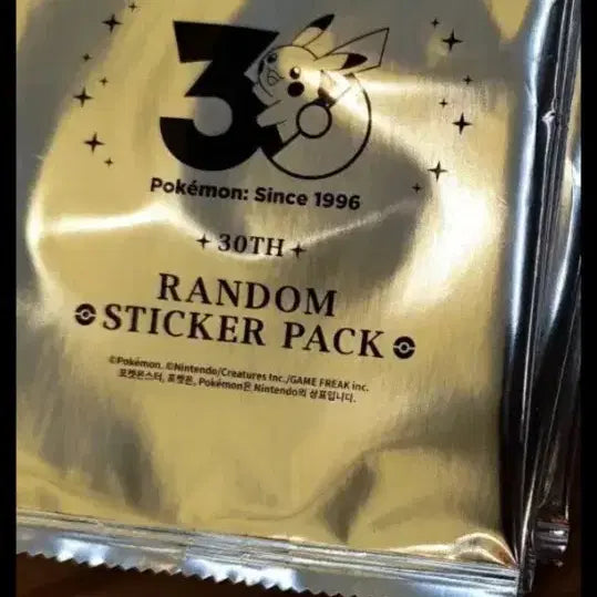 [BUNJANG] Pokemon 30th Anniversary Sticker Pack (10 Packs) / 미개봉 새제품 포켓몬 30주년 스티커팩 10팩 15만원에 팝니다 보라매역
