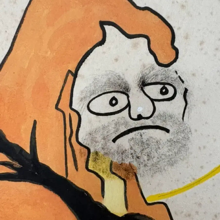 [BUNJANG] Bodhidharma Painted Scroll / 달마  채색  족자
