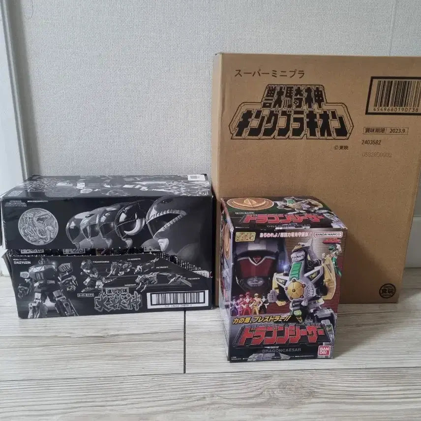 [BUNJANG] SMP Super Minipla Daishin Megazord Dragon Caesar Dragonzord King Brachion Set / smp 슈퍼미니프라 대수신 메가조드 드래곤시저 드래곤조드 킹브라키온 세트