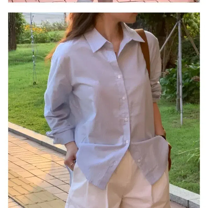 [BUNJANG] Urbane 100% Cotton Shirt / (새상품) 어베인 핏예쁜 고퀄리티 면100 셔츠 베니토 메이비베이비 코스