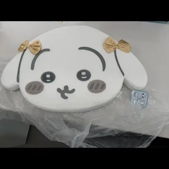 [BUNJANG] Chiikawa Usagi Ribbon Cushion / 치이카와 리본 쿠션 우사기 새상품