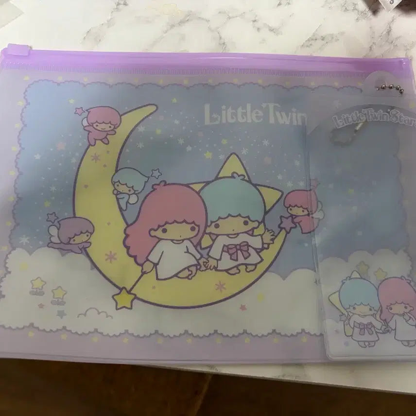[BUNJANG] Sanrio Little Twin Stars Fastener Case Set / 산리오 리틀트윈스타 패스너케이스 2종 일괄