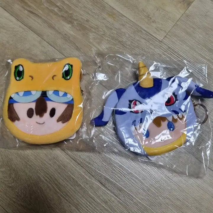 [BUNJANG] Digimon Ichiban Kuji F Prize Agumon &amp; Gabumon Coin Purses (Bundle Set) / 디지몬 제일복권 포테포테 쿠지 f상 아구몬 신태일 파피몬 매튜 동전지갑