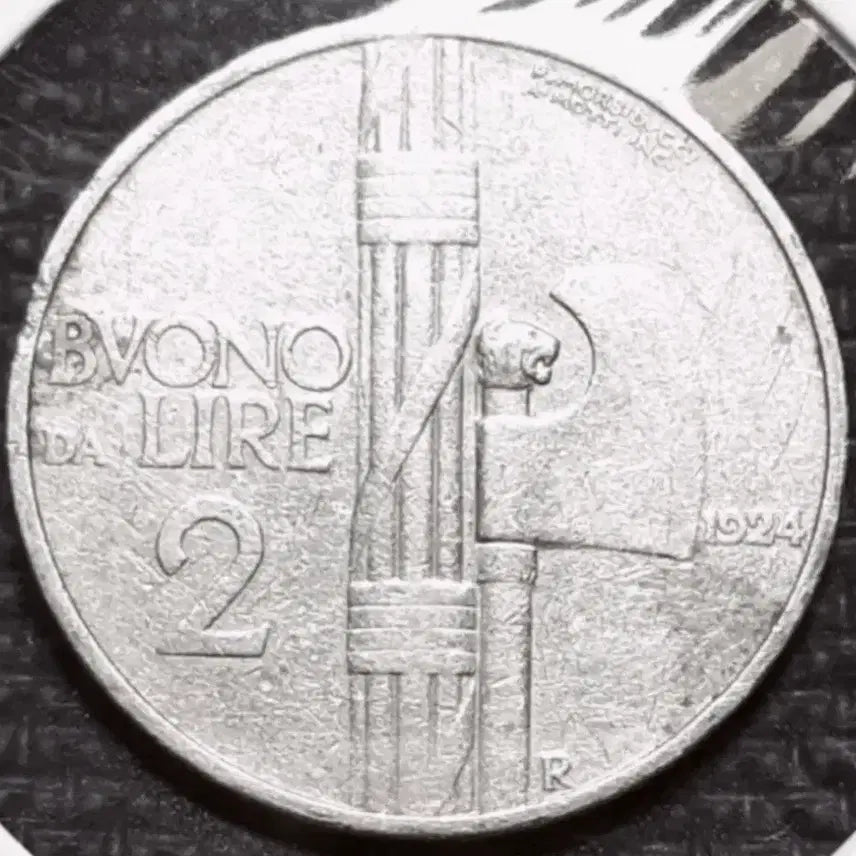 [BUNJANG] Italy 1924 2 Lire Foreign Coin / 이탈리아 1924년 2리라.외국주화.주화 화폐 동전