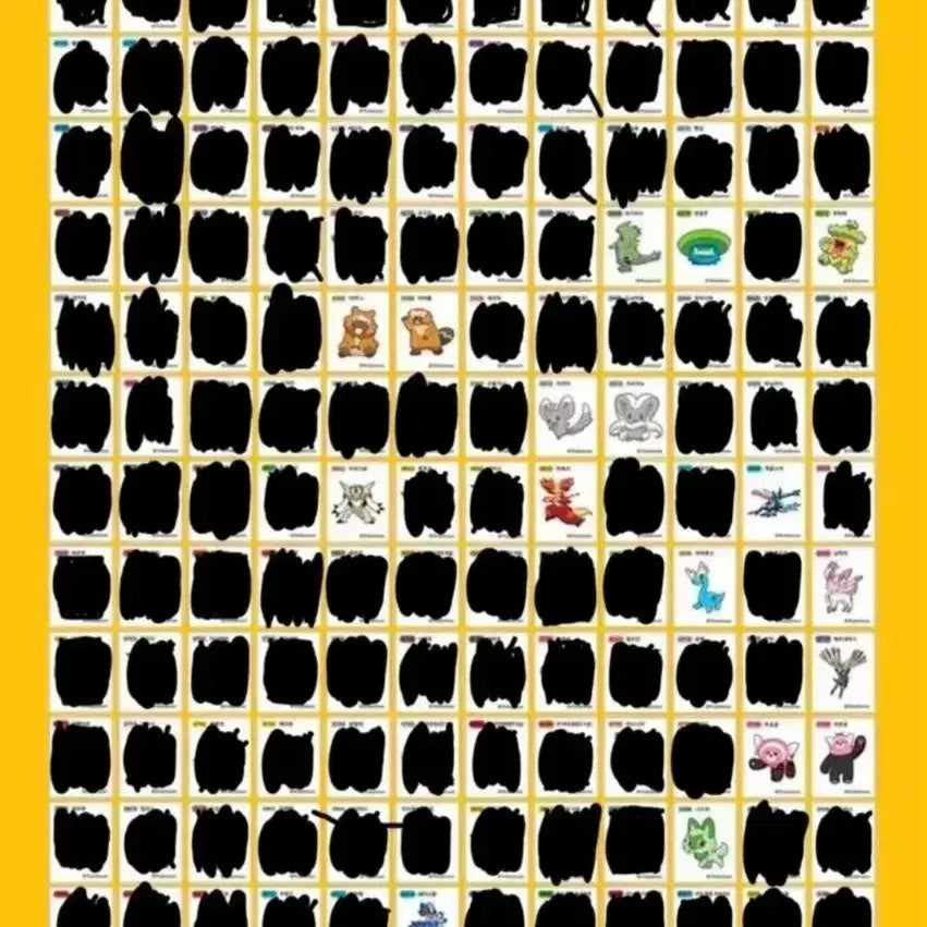 [BUNJANG] Sealed Pokemon Artwork Ttibu Seal Bundle / 미개봉)포켓몬 띠부씰 시즌3,4,5 구매+교환