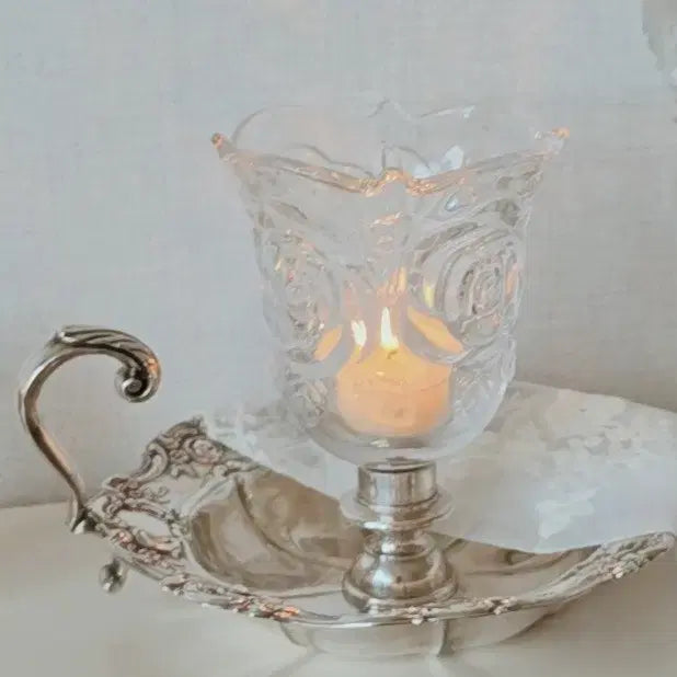 [BUNJANG] Vintage Rose Candle Holder &amp; Tulip Object Set / [빈티지] 장미촛대, 실플촛대, 소품