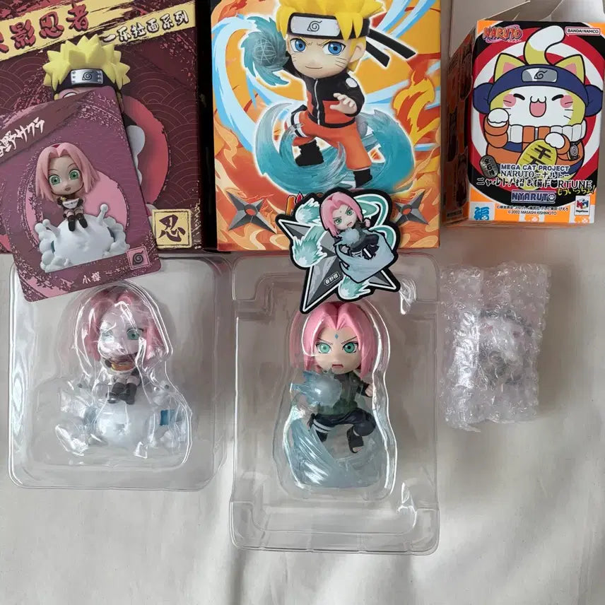 [BUNJANG] Naruto Sakura Megacat Ramen Figure Bundle Set / 나루토 사쿠라 메가캣 라멘 퍼니즘 일괄