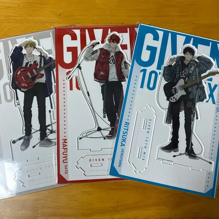 [BUNJANG] Given 10th Mix Big Acrylic Stand Set (Yuki &amp; Ritsuka) - Sealed / 기븐 전남친 vs 현남친 BIG 아크릴스탠드 일괄