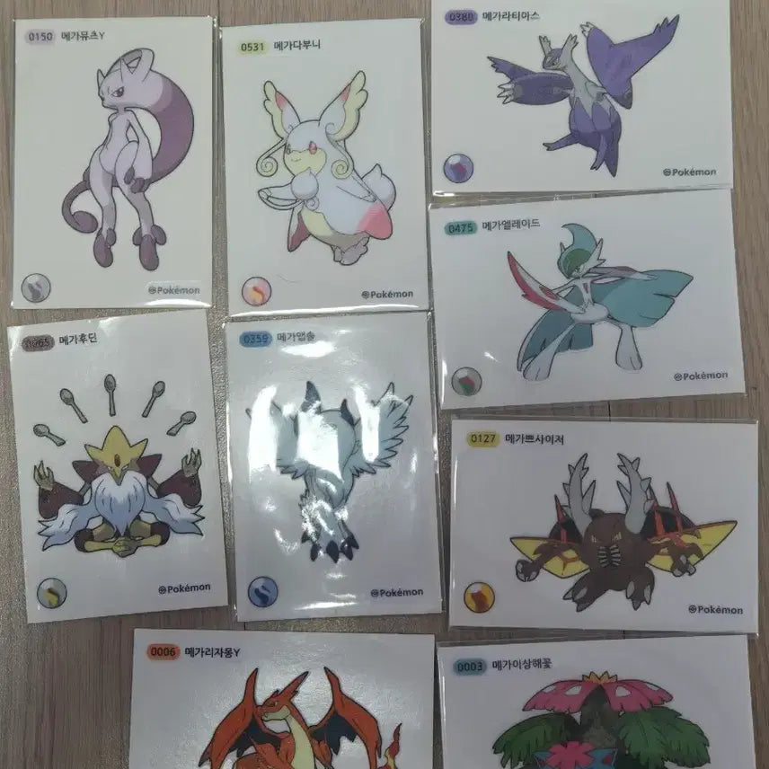 [BUNJANG] Pokemon Mega Ddibu Set / 포켓몬 메가띠부 판매