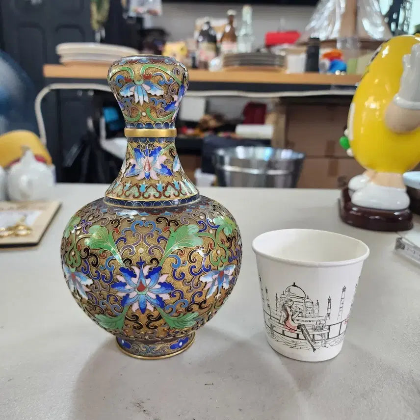 [BUNJANG] Enamel Vase 18.5cm / 