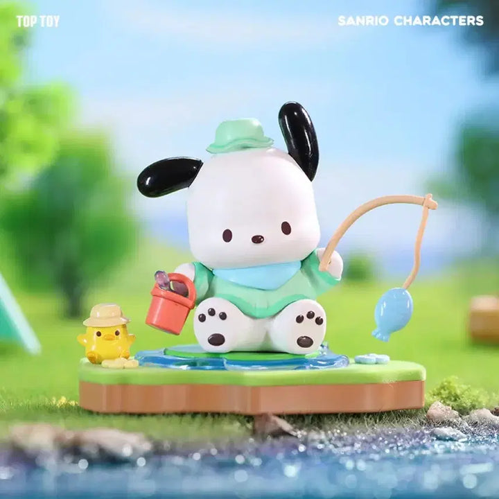 [BUNJANG] Sanrio Pochacco Toptoy Camping Figure / 산리오 포챠코 탑토이 캠핑 피규어