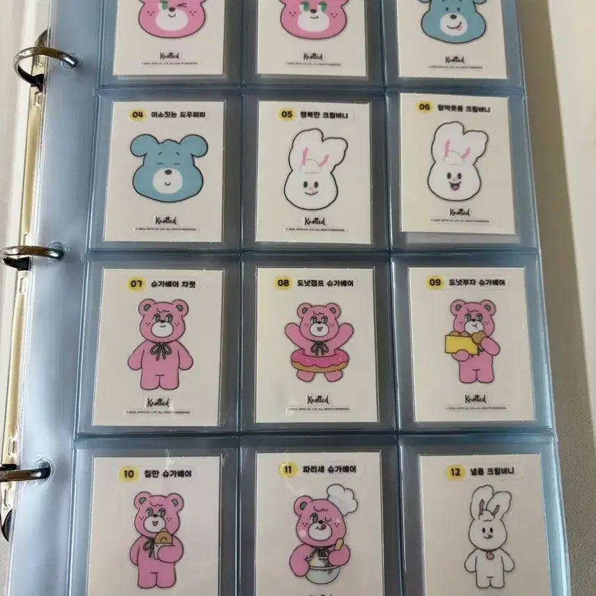 [BUNJANG] Knotted Season 1 60-piece Sticker Bundle Set / 노티드 시즌1 띠부씰 60장 일괄판매