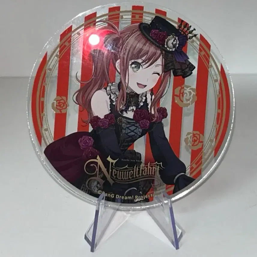 [BUNJANG] BanG Dream! Roselia "Doki Doki Live" Collaboration Cafe Acrylic Coaster - Imai Lisa / 뱅드림 로젤리아 내한 콜라보카페 아크릴 코스터 이마이 리사