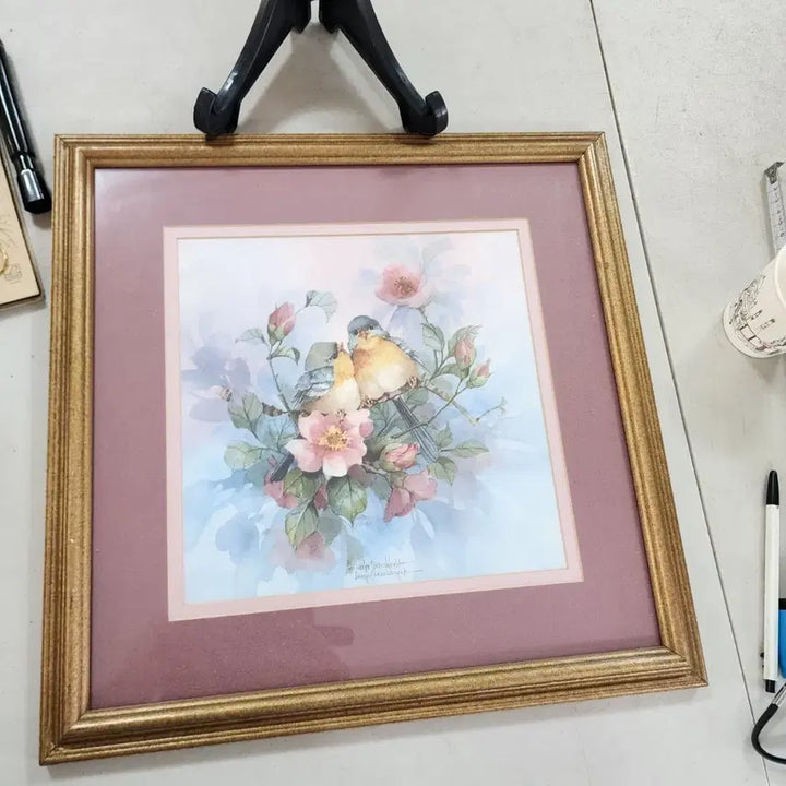 [BUNJANG] USA Wooden Framed Print 39.7cm x 39.7cm / USA 나무액자 프린트 크기39.7cmX39.7cm