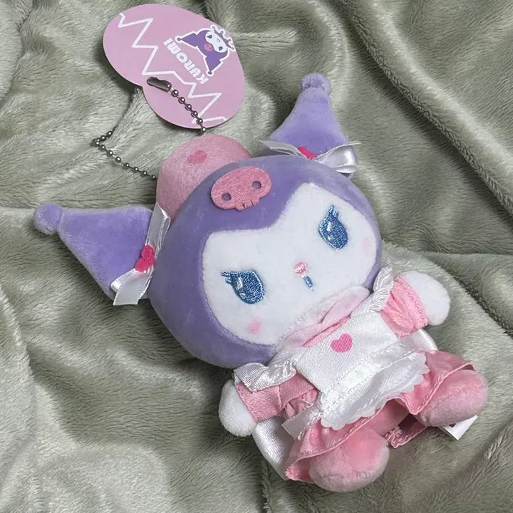 [BUNJANG] Sanrio Kuromi Maid Costume Keyring / 택0,새상품, 고리부분 하자있음) 일본 산리오 쿠로미 메이드 코스튬 키링