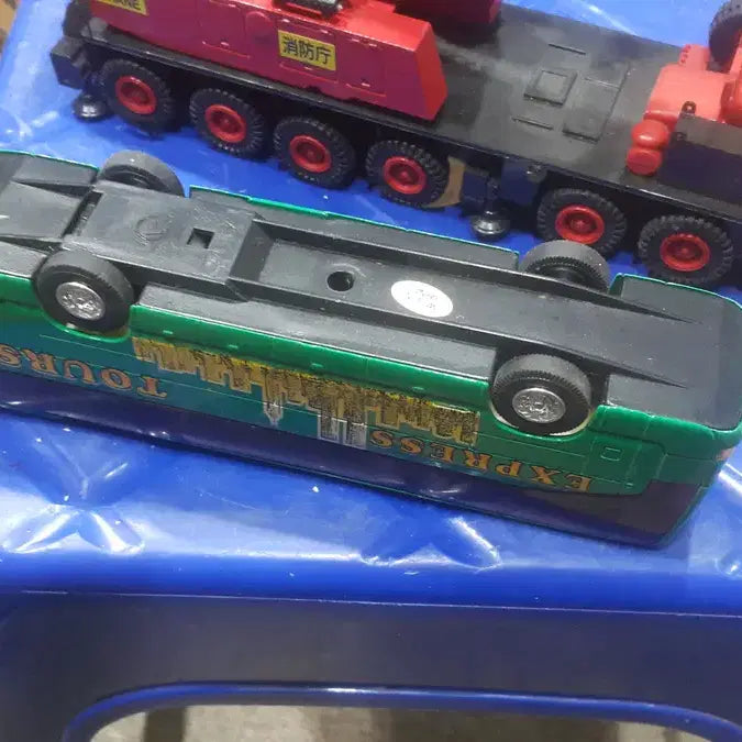 [BUNJANG] Chinese Bus &amp; Japanese Fire Truck Die-cast Model Set / 일본.중국 다이캐스팅 미니카