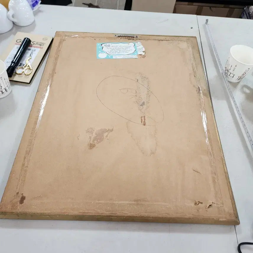 [BUNJANG] Vintage Wooden Frame Print (51.4cm x 41.4cm) / USA 나무액자 프린트  크기51.4cmX41.4cm