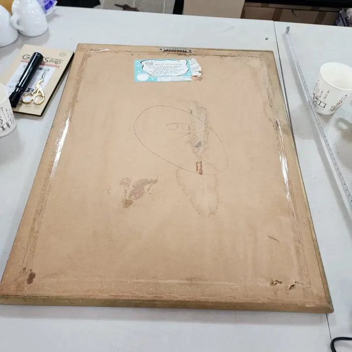 [BUNJANG] Vintage Wooden Frame Print (51.4cm x 41.4cm) / USA 나무액자 프린트  크기51.4cmX41.4cm