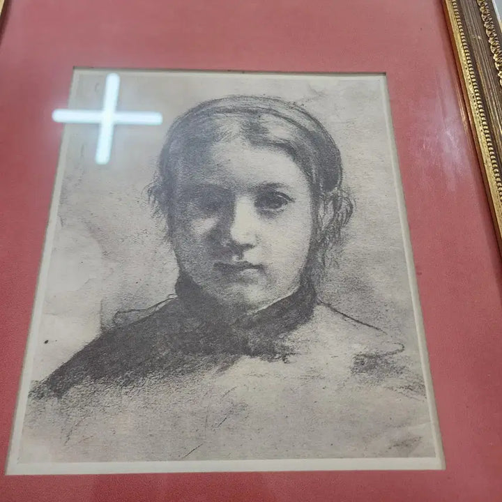 [BUNJANG] Vintage Wooden Frame Print (51.4cm x 41.4cm) / USA 나무액자 프린트  크기51.4cmX41.4cm