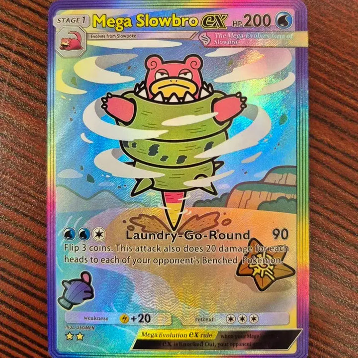 [BUNJANG] Custom Handmade Shining Mega Mega Slowbro-EX English Card / 포켓몬 포켓 샤이닝메가 메가야도란ex 영문판 수제카드