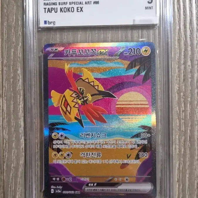 [BUNJANG] Kapu-kokko EX SAR BRG Trading Card / 포켓몬 카드 카푸꼬꼬꼭 EX sar brg