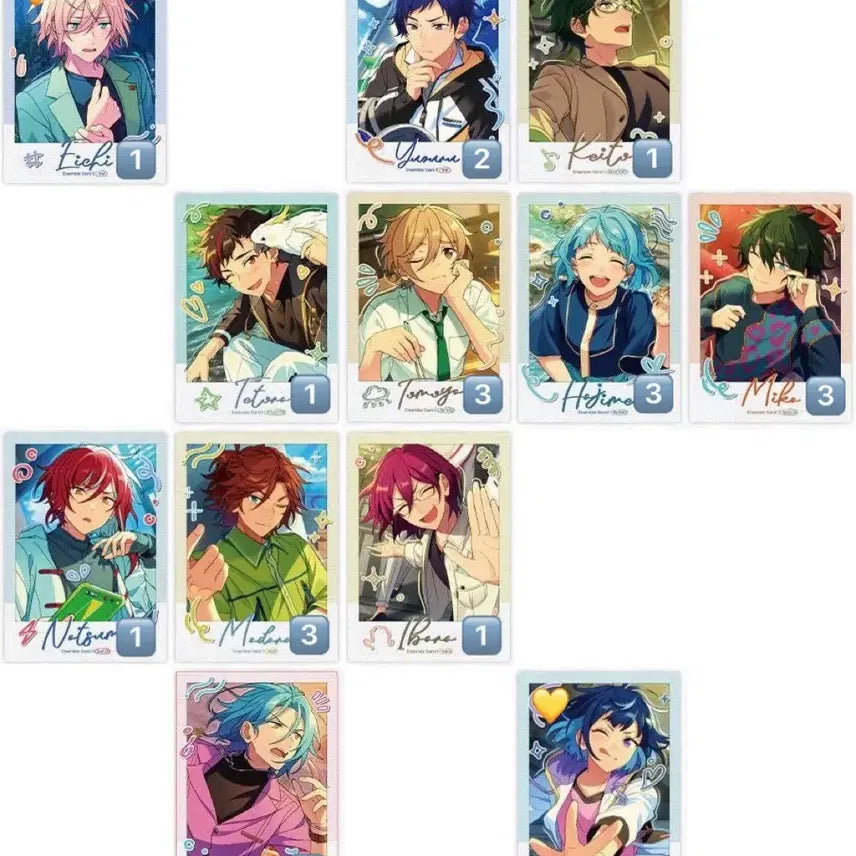 [BUNJANG] Ensemble Stars! Chugatahaku Prologue Polaroid Set Esu Mika Natsume Ibaara Himero Hajime / 앙스타 중스타 서막 폴라 공구 에스 미카 나츠메 이바라 히메루 하지메