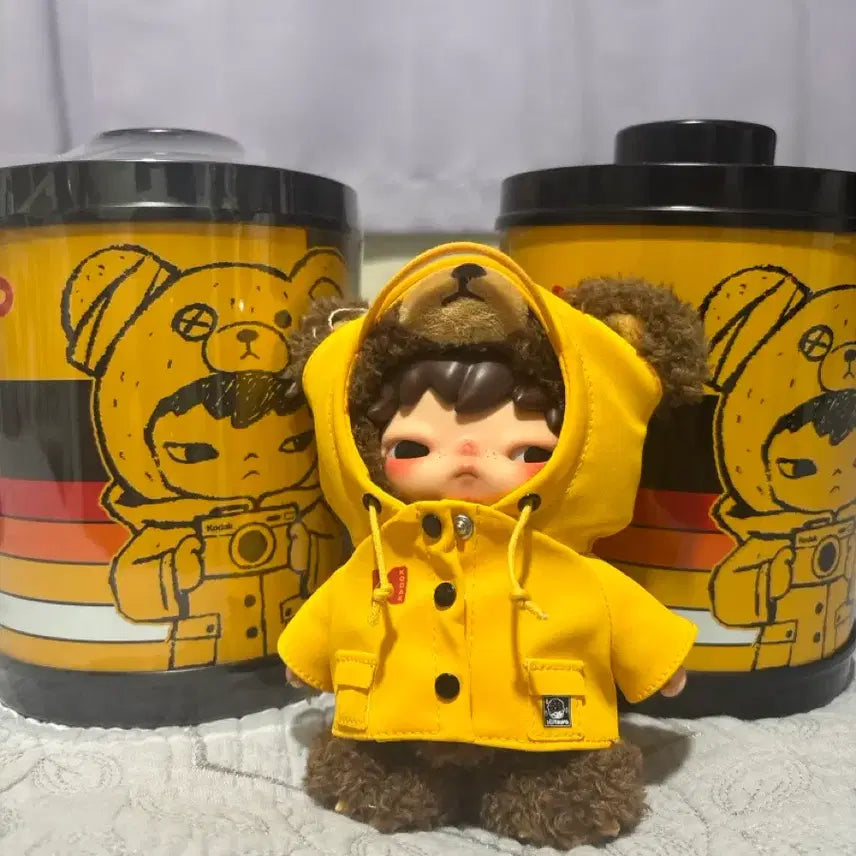 [BUNJANG] Kodak Hironoo Bear Plush Keychain / 코닥 히로노 곰인형 키링 팝니다(팝업 증정품 밴드 증정)