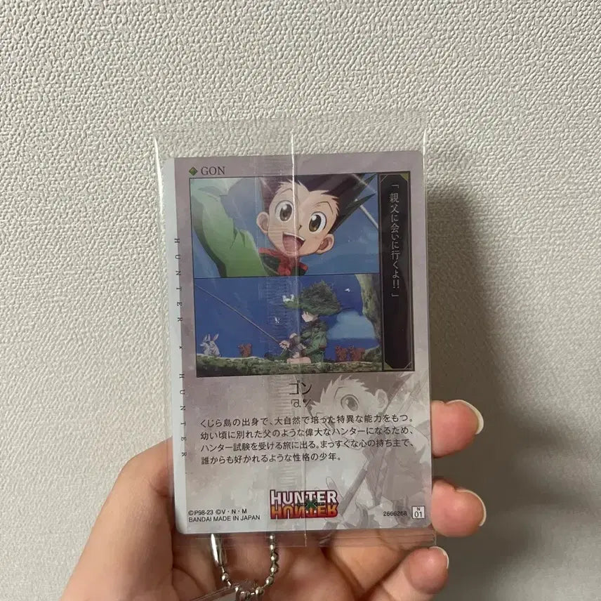 [BUNJANG] Hunter x Hunter Gon Famous Scene Acrylic Stand Keychain + Gon Itajaga Card / 헌터헌터 곤 명장면 아크릴 스탠드 키링 + 곤 이타쟈가 카드
