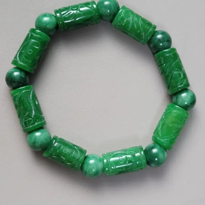 [BUNJANG] Cylindrical Jade Bracelet / 원통형 옥 팔찌