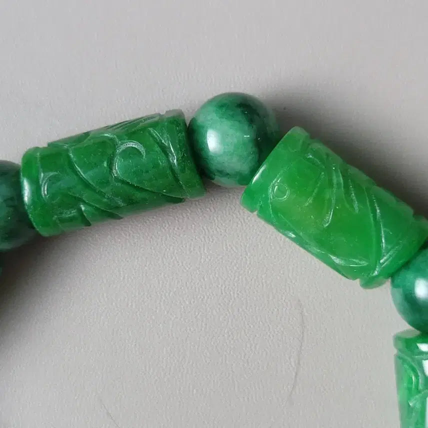 [BUNJANG] Cylindrical Jade Bracelet / 원통형 옥 팔찌