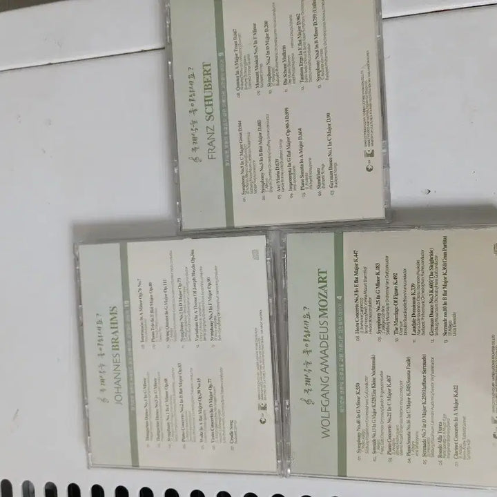 [BUNJANG] Schubert, Brahms, Mozart Classical CD 3-Disc Set / 슈베르트/브람스/모차르트 클래식 CD 3장 세트