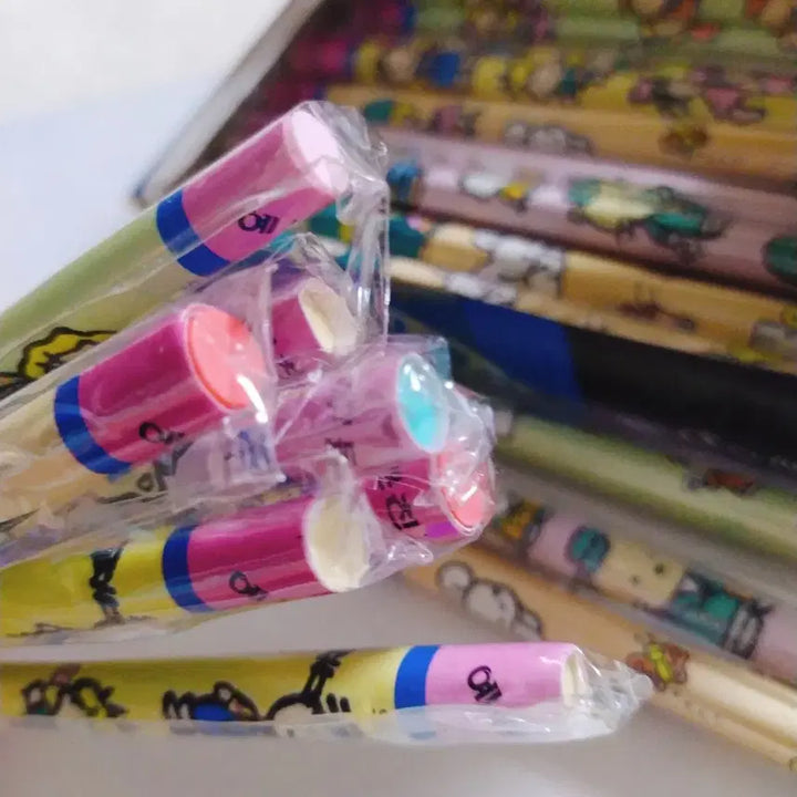 [BUNJANG] 1990s Pretty Friends Pencil Eraser / 1990년 예쁜친구들 지우개 / 추억의 연필모양 옛날지우개 고전 문구