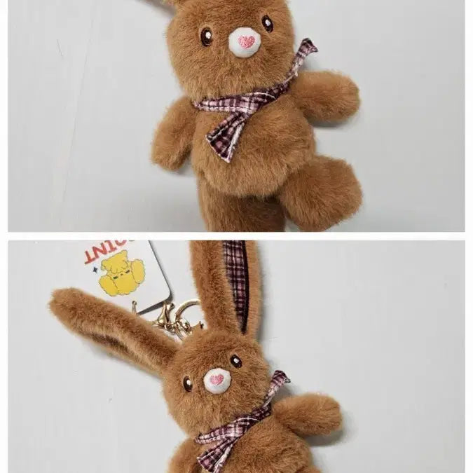 [BUNJANG] Adjustable Ears and Legs Rabbit Plush Keychain / (새싱품) 귀 다리 길이변경되는 토끼  인형 키링