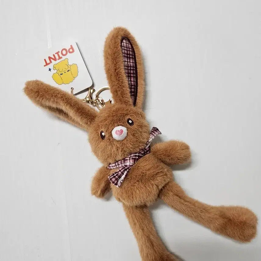 [BUNJANG] Adjustable Ears and Legs Rabbit Plush Keychain / (새싱품) 귀 다리 길이변경되는 토끼  인형 키링