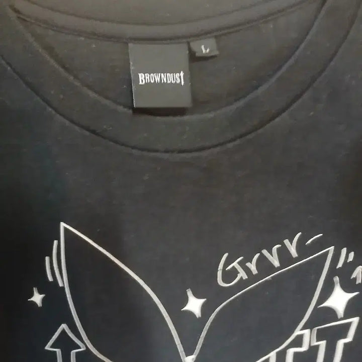 [BUNJANG] Browndust Black T-Shirt L / BRONWDUST 블랙반팔티/L