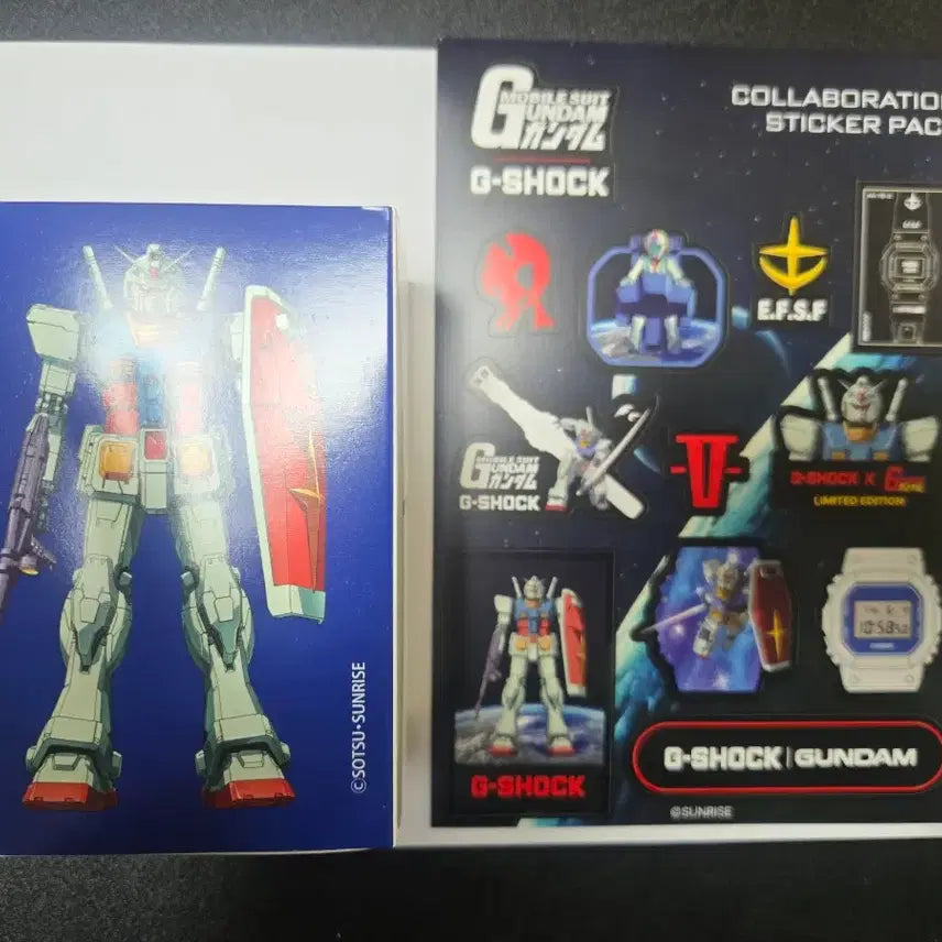 [BUNJANG] G-SHOCK x Gundam Collaboration Sticker Pack / 퍼스트건담 G-SHOCK 건담 콜라보 스티커 팩