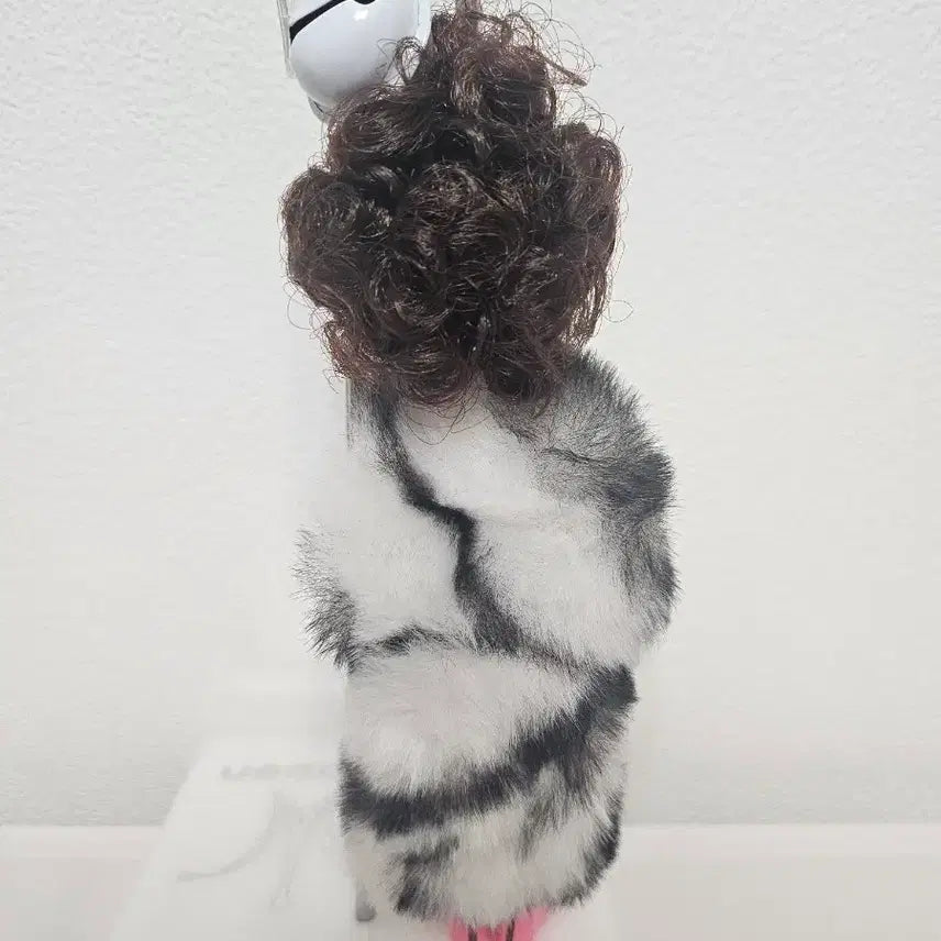 [BUNJANG] Plush Toy Charm with Pearl Button Accent / 인형 키링