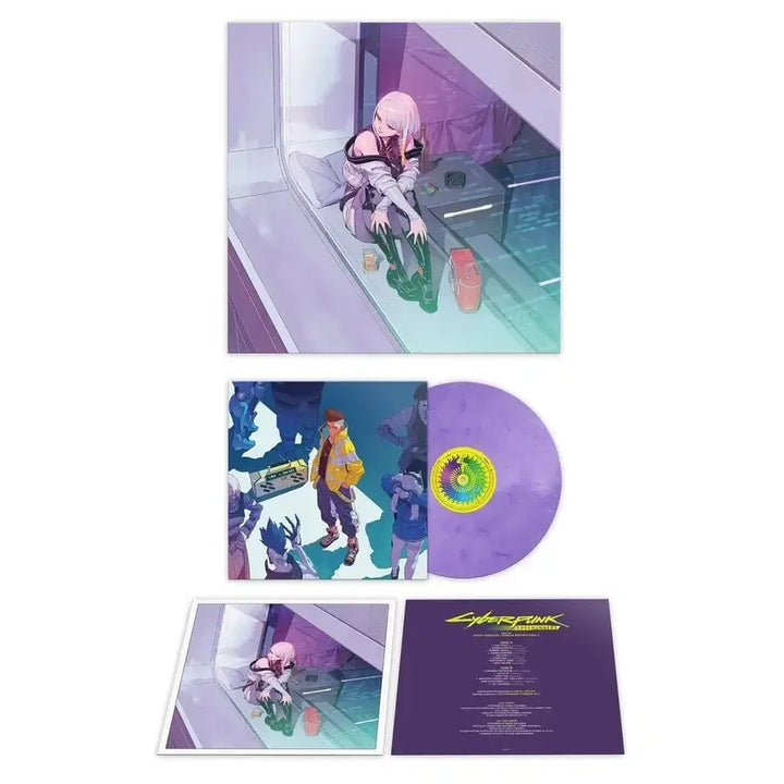 [BUNJANG] Cyberpunk Edgerunners LP 2 Vinyl Set (Purple + Yellow Version) - Sealed / [미개봉] 사이버펑크 엣지러너 LP 2종 일괄 (퍼플 + 옐로우버전)