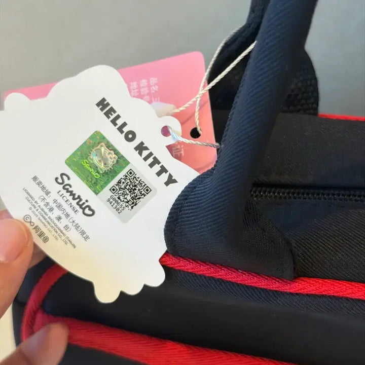 [BUNJANG] Hello Kitty Black Tote &amp; Shoulder Bag / 헬로키티 블랙 토트&amp;숄더백 새상품
