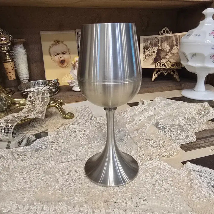 [BUNJANG] Vintage Pewter Wine Goblet / 빈티지 주석 와인잔 고블렛