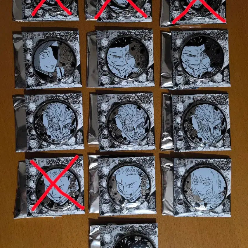 [BUNJANG] Jujutsu Kaisen Jump Limited Silver Can Badge - Yuji, Choso, Nobara, Sukuna, Maki, Kusakabe / 주술회전 점프 한정 실버 캔뱃지 유지 쵸소우 노바라 스쿠나 마키 쿠사카베