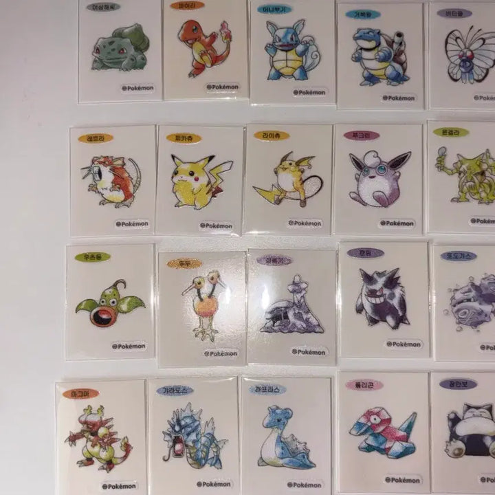 [BUNJANG] Pokemon 30th Anniversary Artic 32 Types Bundle Set / 포켓몬 30주년 아트윅 띠부씰 32종 일괄 판매 피카츄 파이리 신뇽 미뇽