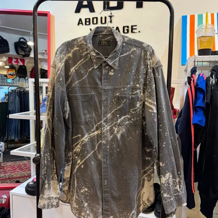 [SOLD OUT] 90s 빈티지 Lee 타이다잉 데님 셔츠 100size