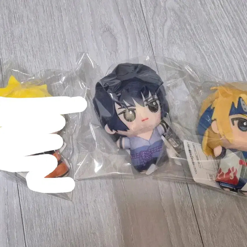 [BUNJANG] Naruto Sasuke Minato Chibi Plush Doll Set / 나루토 사스케 미나토 치비구루미 누이 인형 미개봉
