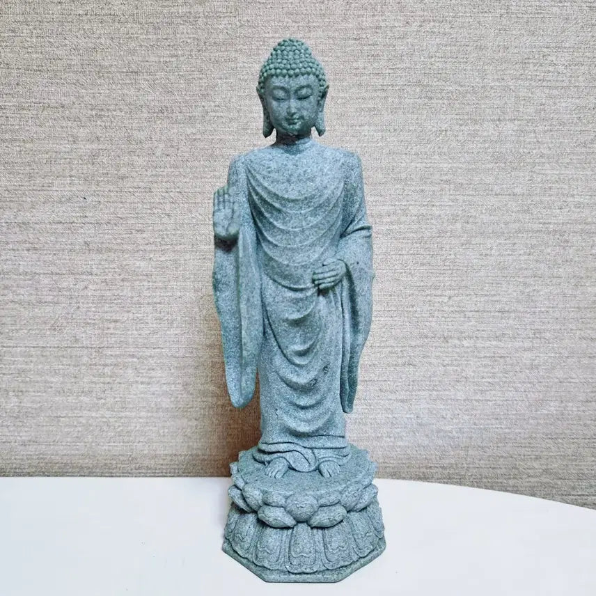 [BUNJANG] Natural Stone Buddhist Figurine Interior Decor / 불교 천연 원석 돌 불상 인테리어 장식 현관 침대 벽걸이 선반