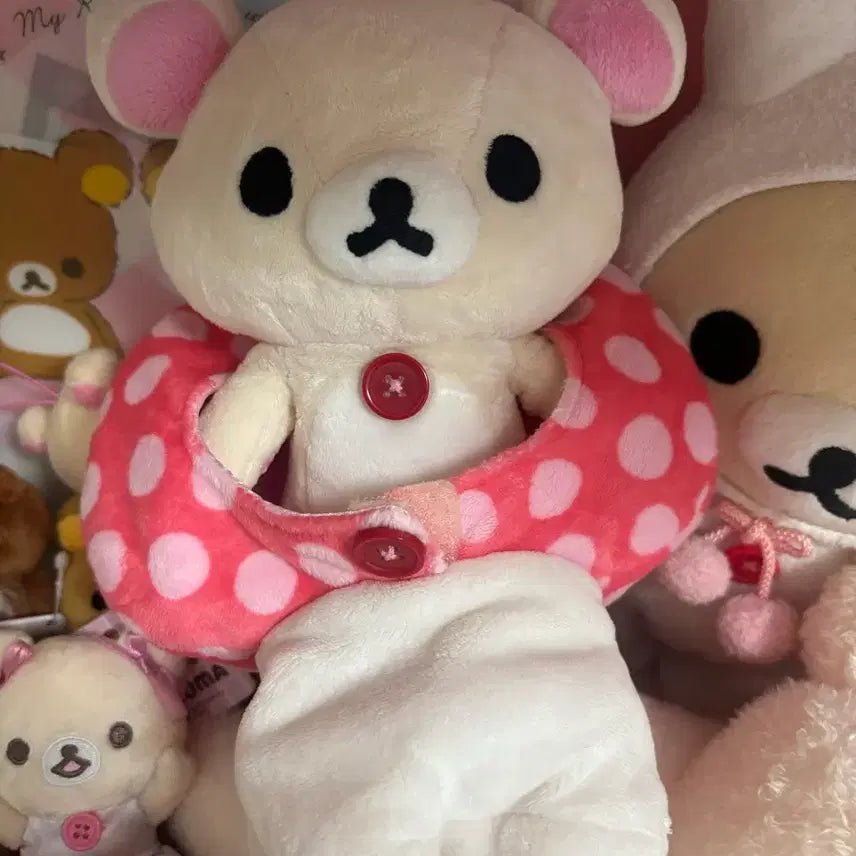 [BUNJANG] Rilakkuma Korilakkuma Mushroom Sleeping Bag Doll / 코리락쿠마 버섯 침낭 인형
