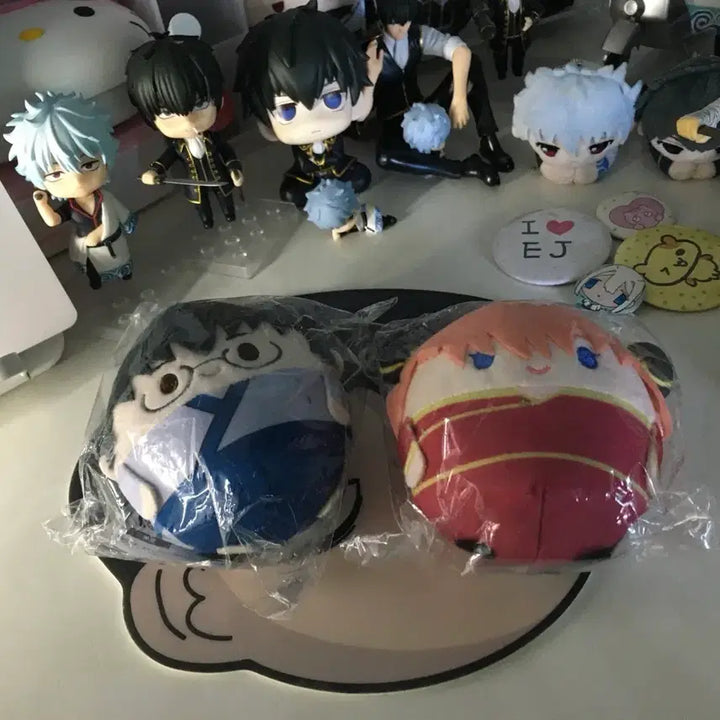 [BUNJANG] Gintama Kagura Shinpachi Fukuacoring Plush Doll Set (Size S, Unsealed) / [미개봉] 은혼 카구라 신파치 후화코로링 s사이즈 인형 누이 일괄