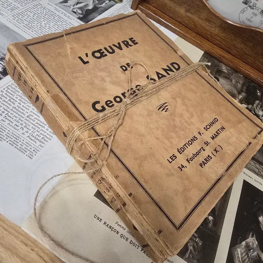 [BUNJANG] Vintage Book "Works by George Sand" (1941 Edition) / 빈티지 책 서적 노끈묶임