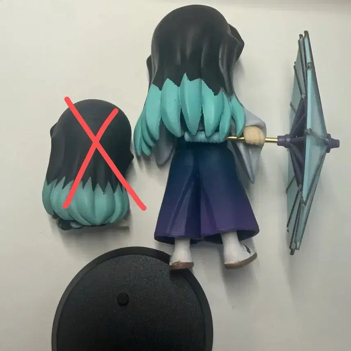 [BUNJANG] Demon Slayer Muichiro Tokito Umbrella Rainy Day Figure / 귀멸의 칼날 귀칼 무이치로 우산 장마 피규어 가챠