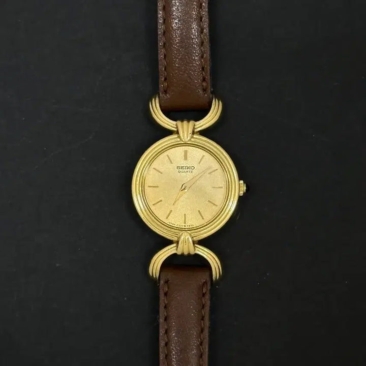 [SOLD OUT] 세이코 골드 라운드 쿼츠 시계
